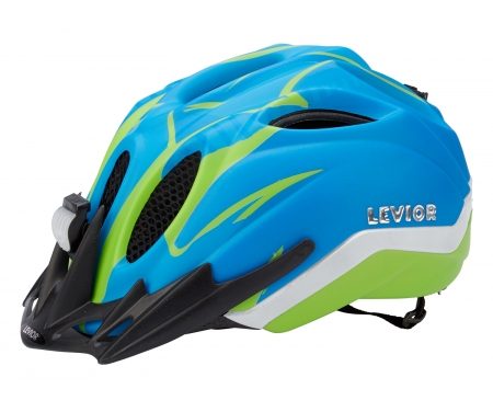 Levior cykelhjelm Primo Refleks Str. 52-58 cm – Blå-Grøn-Matt