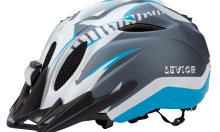 Levior cykelhjelm Primo Refleks Str. 52-58 cm – Hvid-Blå-Matt