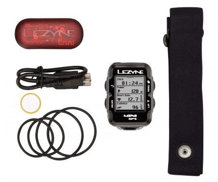 Lezyne Mini GPS HR Loaded – Cykelcomputer – Bundle med pulsbælte