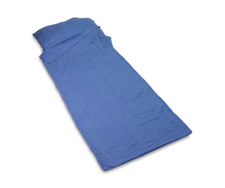 Lifeventure – Bomulds Lagenpose – Blå – 210 x 80 cm