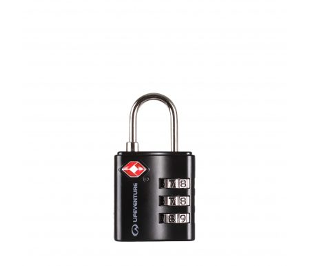 LifeVenture TSA Combi Lock – Hængelås kode – Sort