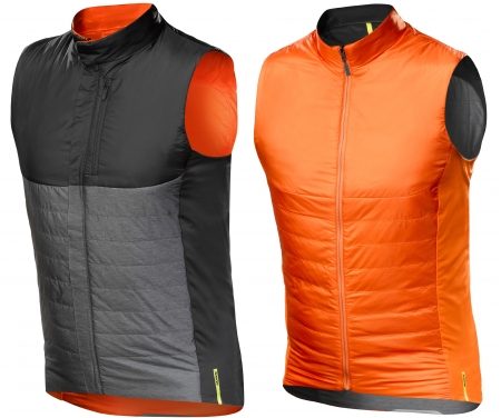 Mavic Allroad Insulate Vest – Primaloft cykelvest – Vendbar – Grå, Sort, Orange