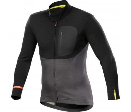 Mavic Allroad Thermo Jersey – Langærmet cykeltrøje – Sort/grå