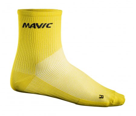 Mavic Cosmic Mid Sock – Cykelstrømper – Gul