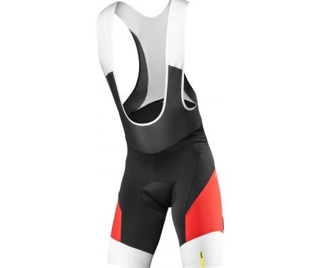 Mavic Cosmic Pro – Bib shorts med pude – Sort/rød