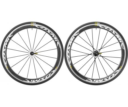 Mavic Cosmic Pro Carbon – Clincher hjulsæt inkl. dæk – Sram/Shimano – Sort/hvid  – 700x25c