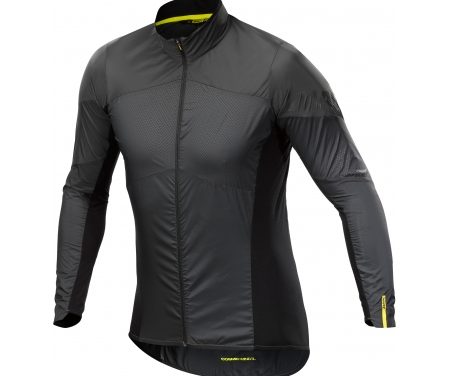 Mavic Cosmic Wind SL – Ultralet vindtæt cykeljakke – Sort/grå