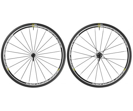 Mavic Ksyrium – Hjulsæt inkl. dæk – Sort – Sram/Shimano – 700x25c