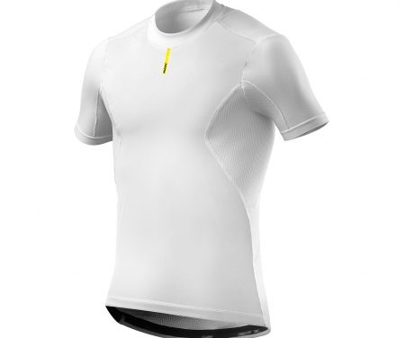 Mavic Wind Ride – Kortærmet svedundertøje med vindtæt front – Hvid