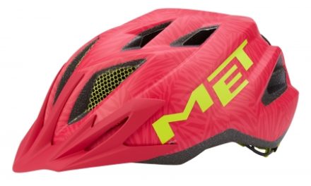 Met Crackerjack – Junior cykelhjelm – Pink/grøn – Str. 52-57 cm