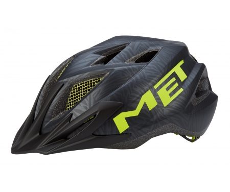 Met Crackerjack – Junior cykelhjelm – Sort/grøn – Str. 52-57 cm