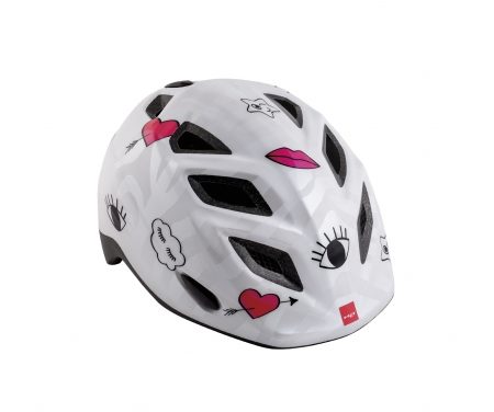 MET Elfo/Genio – Cykelhjelm – Hvid Patchwork