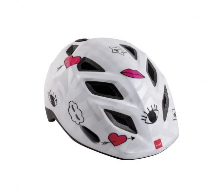 MET Elfo/Genio – Cykelhjelm – Hvid Patchwork