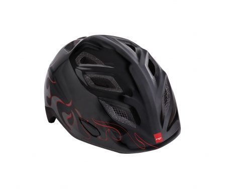 MET Elfo/Genio – Cykelhjelm – Sort Flammer