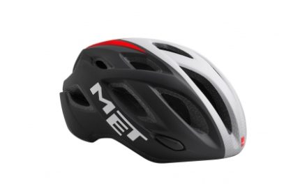 MET Idolo – Cykelhjelm – Sort/Hvid/Rød