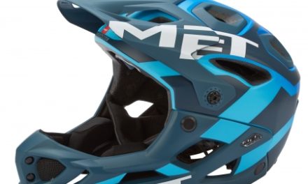 Met Parachute – Fullface cykelhjelm – Blå/cyan