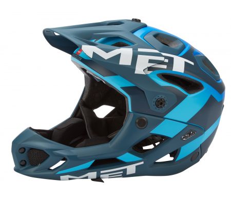 Met Parachute – Fullface cykelhjelm – Blå/cyan