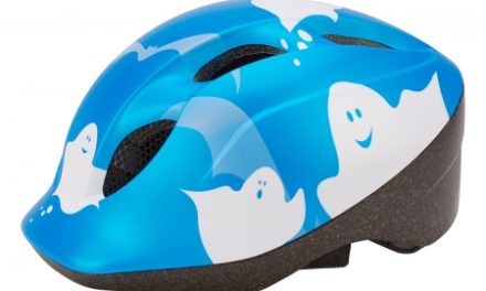 Met Super Buddy – Cykelhjelm – Str. 52-57 cm – Blå med spøgelsemotiv
