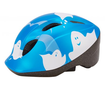 Met Super Buddy – Cykelhjelm – Str. 52-57 cm – Blå med spøgelsemotiv