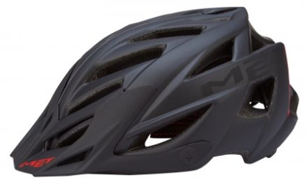 Met Terra – Cykelhjelm – Matsort/rød – Str. 54-61 cm