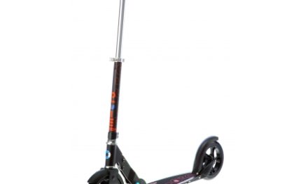 Micro Black – Løbehjul til voksne – 200mm hjul – Aluminium – Sort