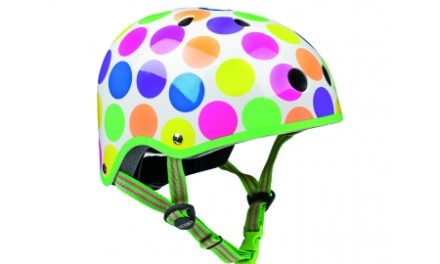 Micro Mini Cykelhjelm – Neon Dots – Skater med hård skal