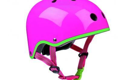 Micro Mini Cykelhjelm – Neon Pink – Skater med hård skal