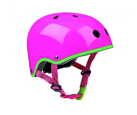 Micro Mini Cykelhjelm – Neon Pink – Skater med hård skal