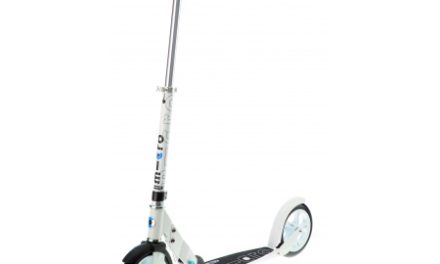 Micro White – Løbehjul til voksne – 200mm hjul – Aluminium – Hvid