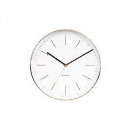 Karlsson Minimal Vægur (Messing / Hvid) fra Karlsson