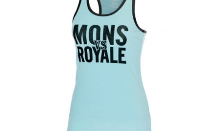 Mons Royale Racer Back Tank – Tank top til dame – Turkis – Str. M