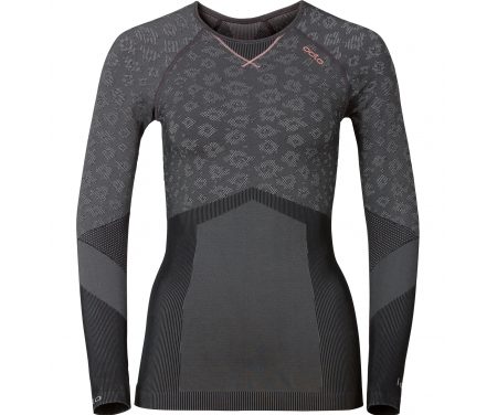 Odlo Blackcomb Evolution warm – Langærmet bluse til dame – Grå