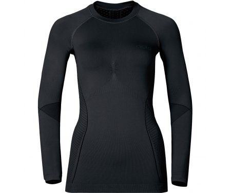 Odlo dame langærmet svedtrøje – Crew Neck Evolution Warm – Sort