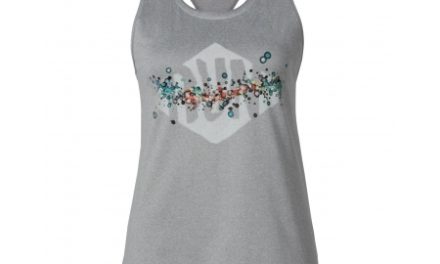 Odlo dame tank top – Tebe – Gråmeleret med print