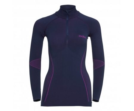 Odlo – Evolution Shirt Turtle Neck – Dame – Lilla/Pink