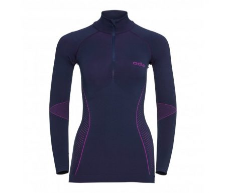 Odlo – Evolution Shirt Turtle Neck – Dame – Lilla/Pink