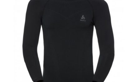 Odlo – Evolution Warm Shirt Crew Neck – Herre – Sort/Grå