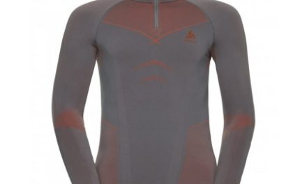 Odlo – Evolution Warm Shirt Turtle Neck – Herre – Grå/Orange