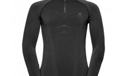 Odlo – Evolution Warm Shirt Turtle Neck – Herre – Sort/Grå