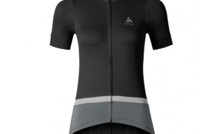 Odlo Fujin Stand-up Collar – Cykeltrøje med korte ærmer – Dame – Sort