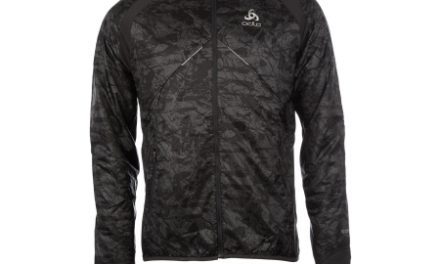 Odlo herre løbejakke – Loftone primaloft – Sort med print