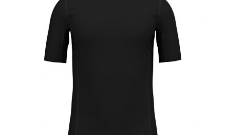 Odlo – Natural + Ceramiwool light Suw Top – Løbe t-shirt – Herre – Sort