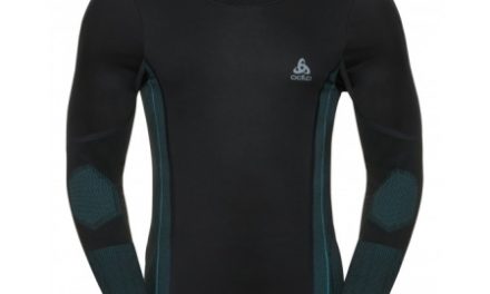 Odlo – Performance Windshield XC-skiing light shirt – Herre – Sort/blå