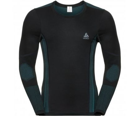 Odlo – Performance Windshield XC-skiing light shirt – Herre – Sort/blå