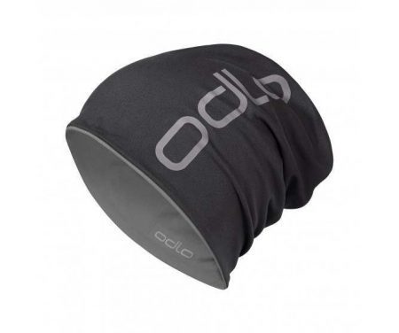 Odlo – Reversible hat – Løbehue – Unisex – Sort/grå