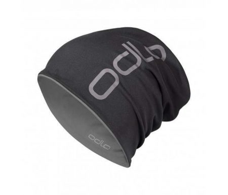 Odlo – Reversible hat – Løbehue – Unisex – Sort/grå