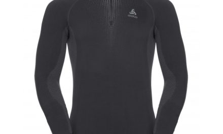 Odlo – Suw Top Performance Warm – Løbebluse med høj hals – Herre – Grå