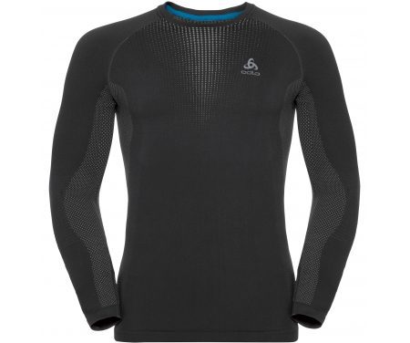 Odlo – Suw Top Performance Warm – Løbebluse med rund hals – Herre – Grå