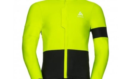 Odlo – Vlaanderen jacket – Cykeljakke – Herre – Neongul/sort