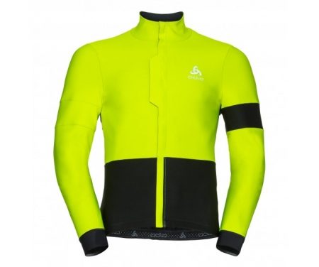 Odlo – Vlaanderen jacket – Cykeljakke – Herre – Neongul/sort